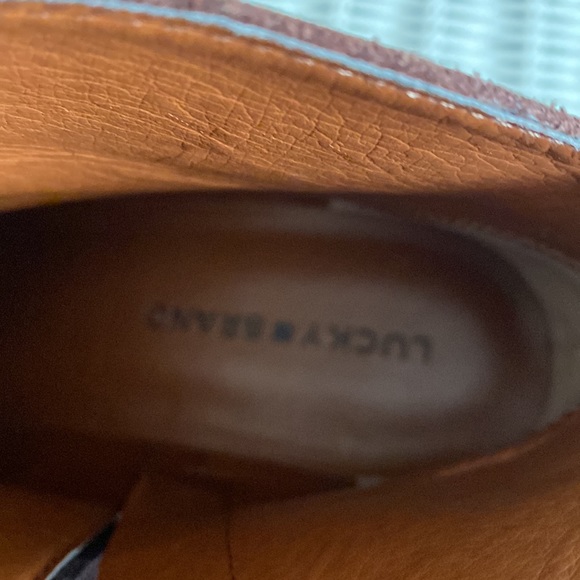 Lucky brand brown leather booties, 8.5 - Picture 5 of 8